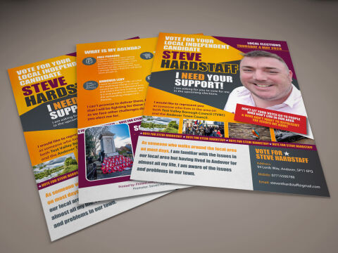 Steve Hardstaff Local MP Flyer Design