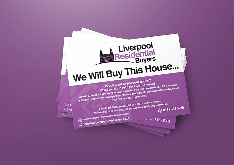 Liverpool Residential Buyers Selling Flyer Design
