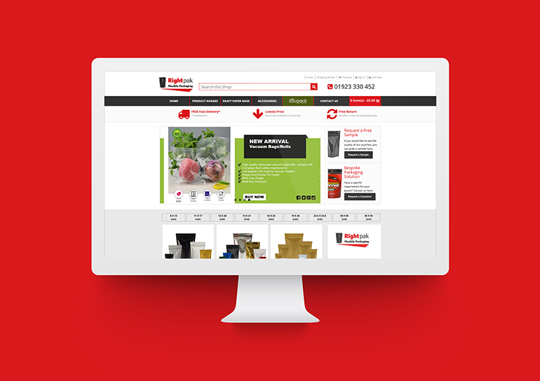 RightPak eCommerce Website Design