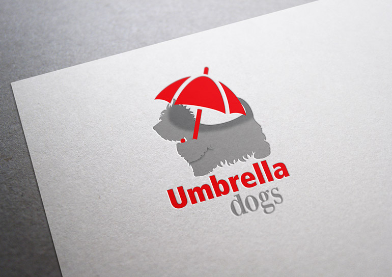Umbrella Dogs Logo Design