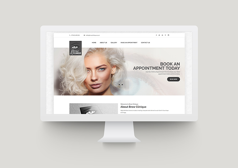 Brow Clinique - Website Design