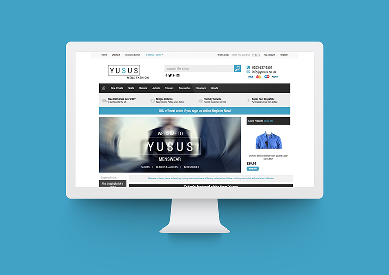 Yusus - eCommerce Design