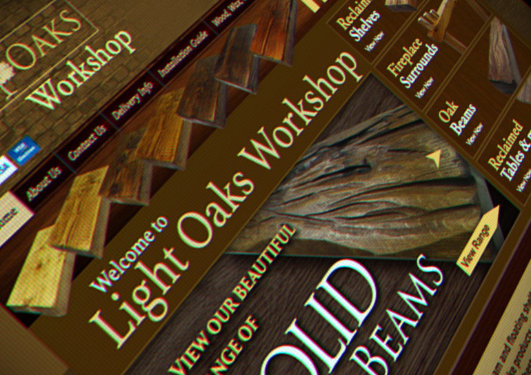 Light Oaks Workshop - Portfolio Website Design