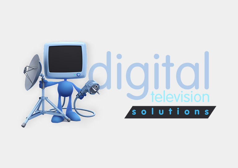 Digital Television Solutions Logo Design