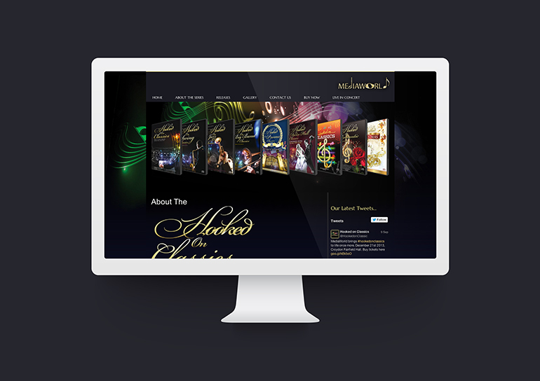 Hooked On Classics - Music Web Site Design