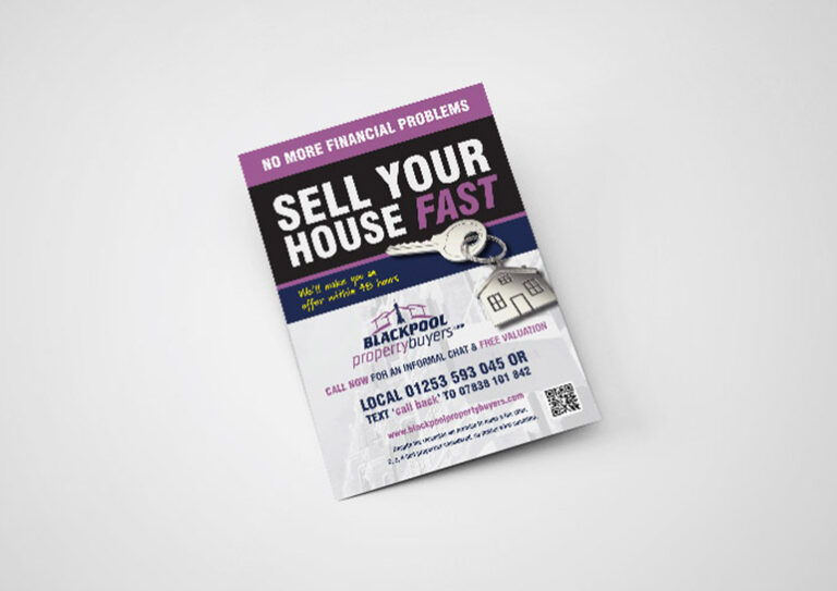 Blackpool Property Buyers Property Valuation Flyer Design