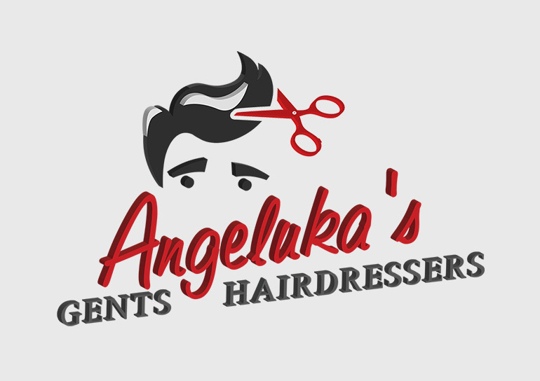 Angeluka's Gents Hairdressers Logo Design