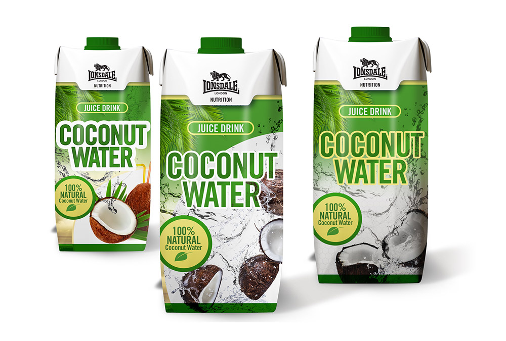 Lonsdale Coconut Water Packaging Design