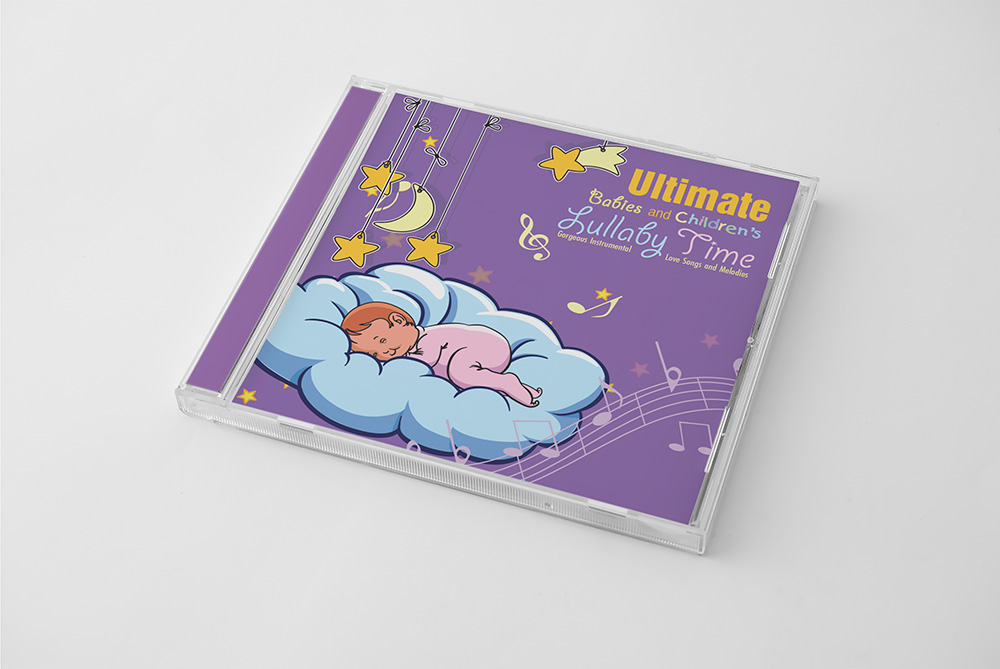 Ultimate Babies and Children's Lullaby Time CD Cover Design