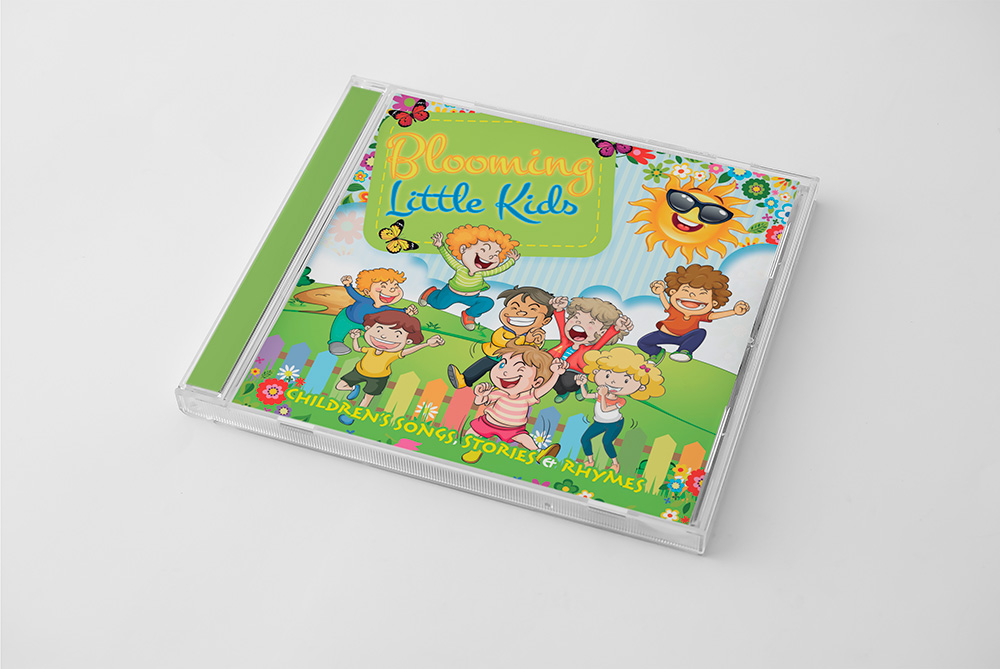Blooming Little Kids CD Cover Design