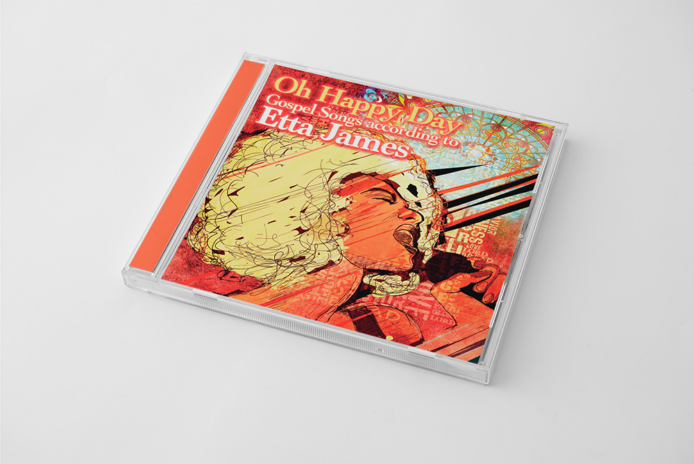 Etta James O Happy Day CD Cover Design