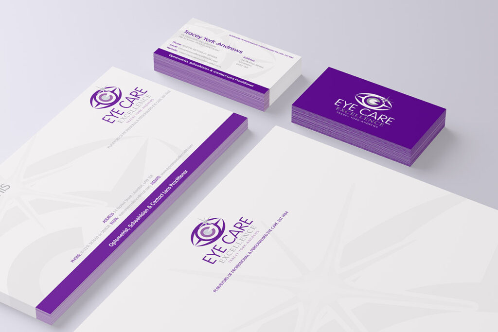 Eye Care Excellence Stationery Design