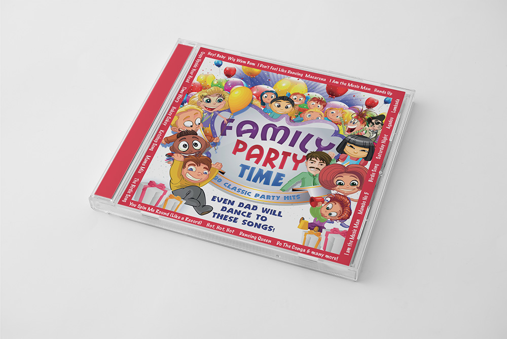 Family Party Time CD Cover Design