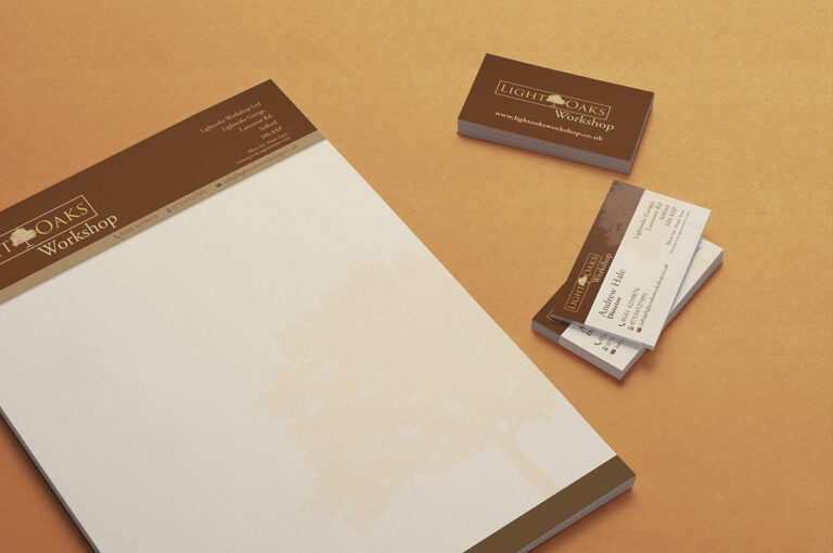 Light Oaks Workshop Business Stationery