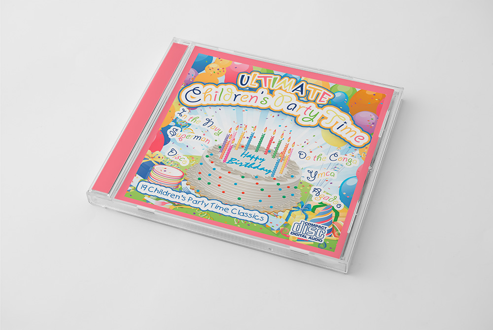 Ultimate Children's Party Time CD Cover Design